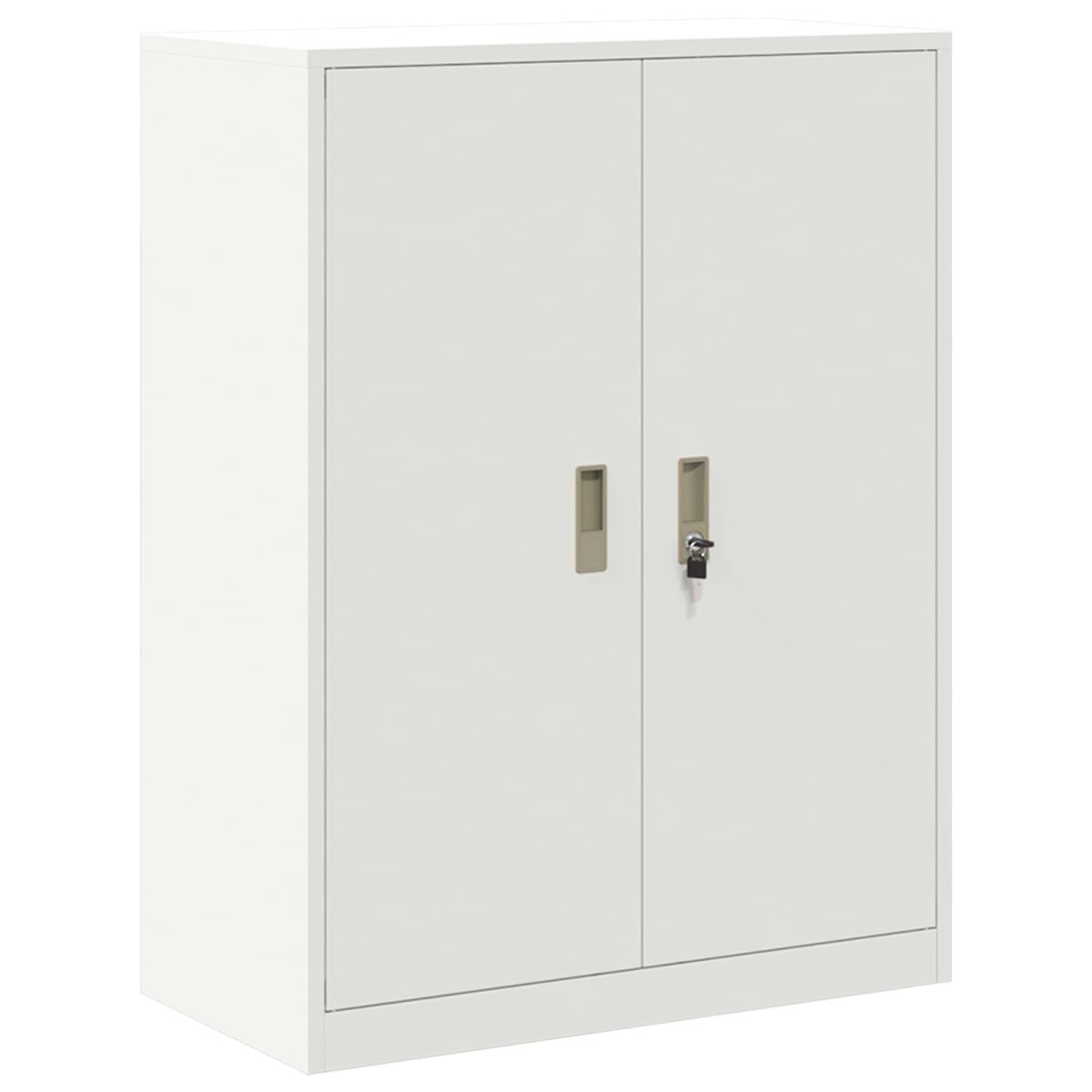 vidaXL Ντουλάπι αποθήκευσης Λευκός 80 x 40 x 105 εκ Ατσάλι