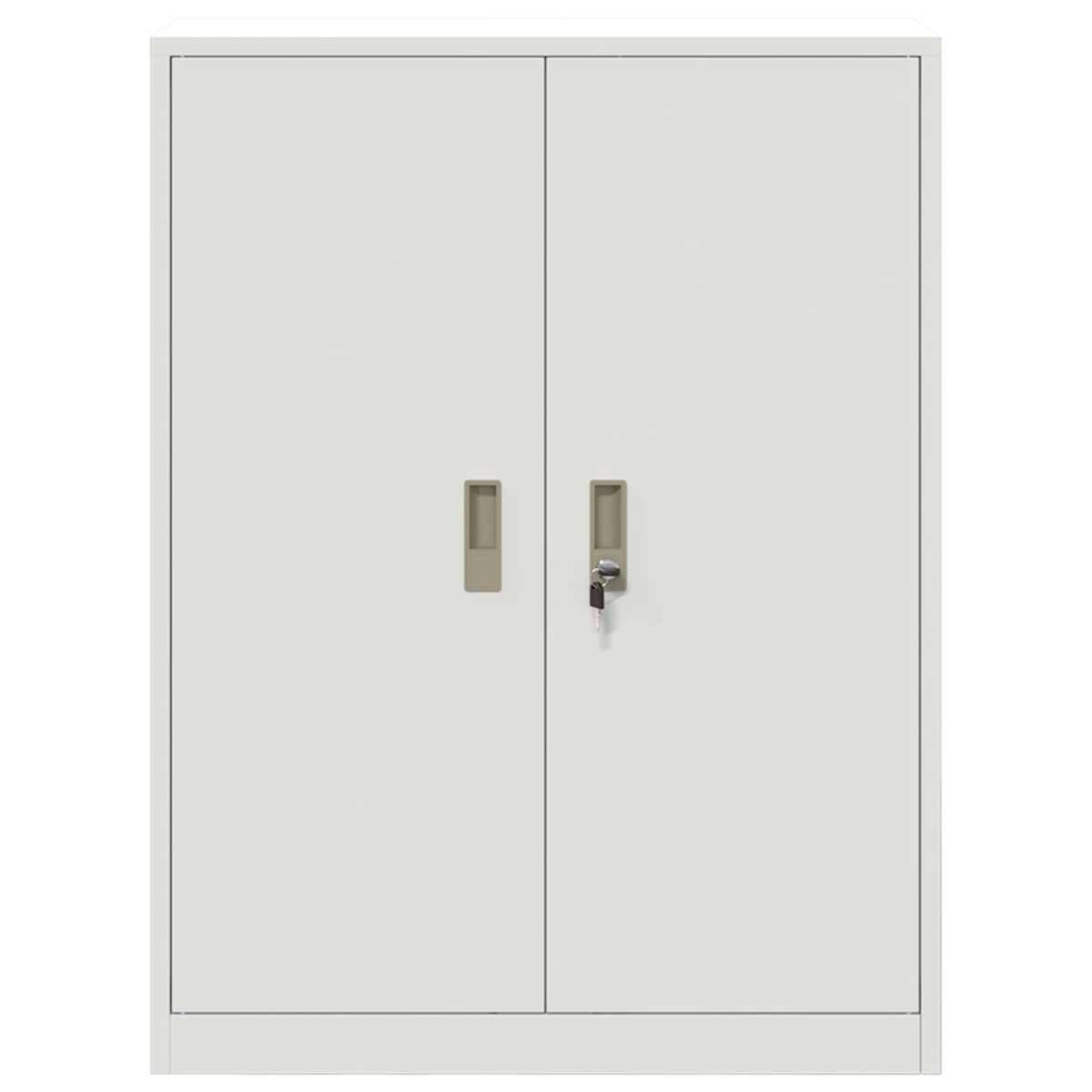 vidaXL Ντουλάπι αποθήκευσης Λευκός 80 x 40 x 105 εκ Ατσάλι