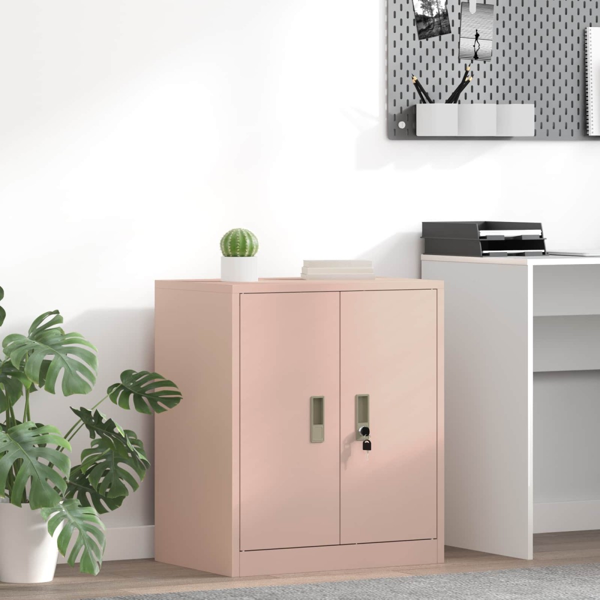 vidaXL Ντουλάπι αποθήκευσης Ροζ 60 x 40 x 70 εκ. Ατσάλι