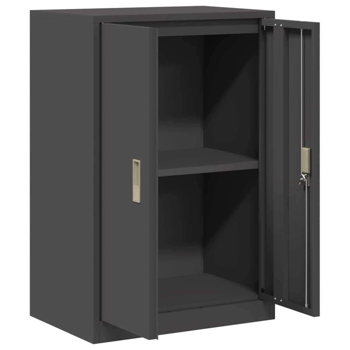 vidaXL Ντουλάπι αποθήκευσης Μαύρο 60 x 40 x 90 cm Ατσάλι