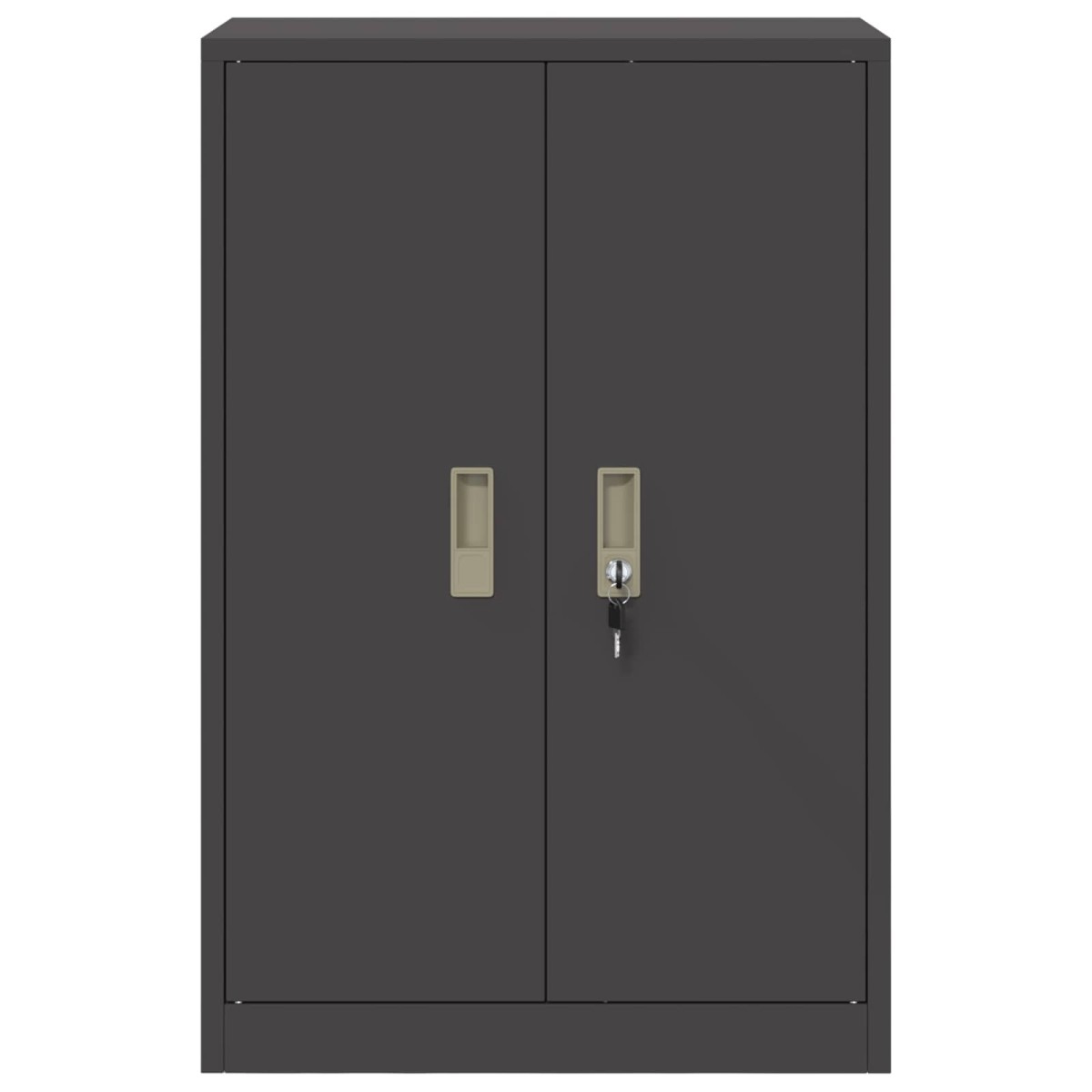 vidaXL Ντουλάπι αποθήκευσης Μαύρο 60 x 40 x 90 cm Ατσάλι