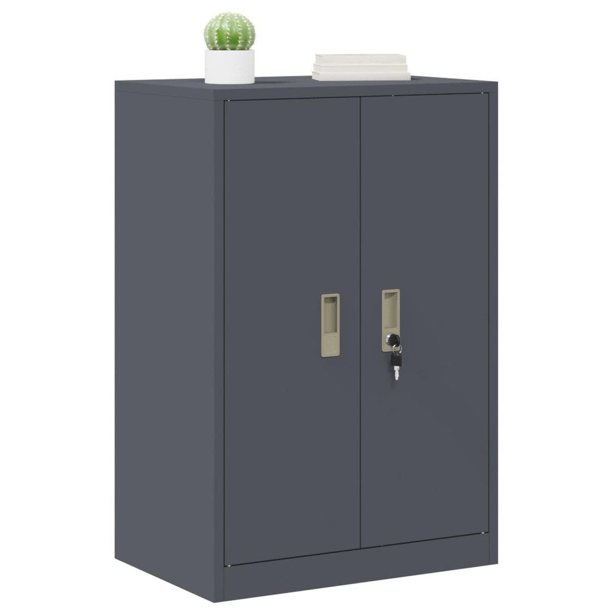 vidaXL Ντουλάπι αποθήκευσης Ανθρακί 60 x 40 x 90 cm Ατσάλι