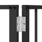 vidaXL Πόρτα Σκύλου 4 τμχ. Μαύρο 100 x 100 cm Επικαλυμμένος Χάλυβας
