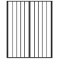 vidaXL Πόρτα Σκύλου 6 τμχ. Μαύρο 80 x 100 cm Επικαλυμμένος Χάλυβας