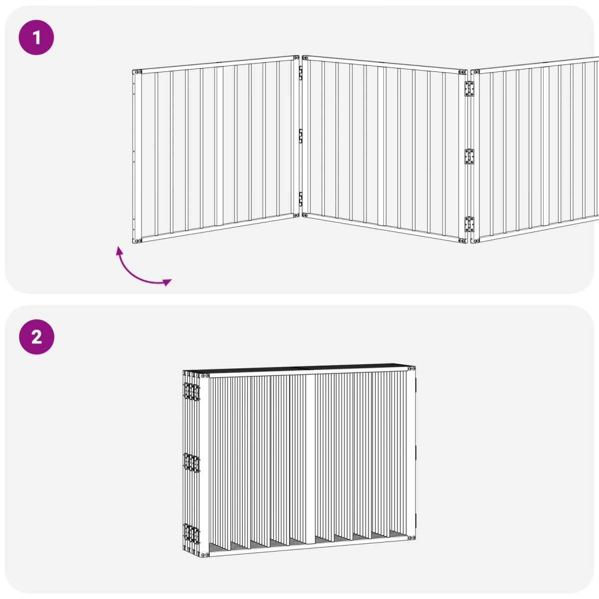vidaXL Πόρτα Σκύλου 8 τμχ. Μαύρο 80 x 60 cm Επικαλυμμένος Χάλυβας