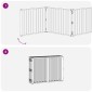 vidaXL Πόρτα Σκύλου 10 τμχ. Μαύρο 80 x 60 cm Επικαλυμμένος Χάλυβας