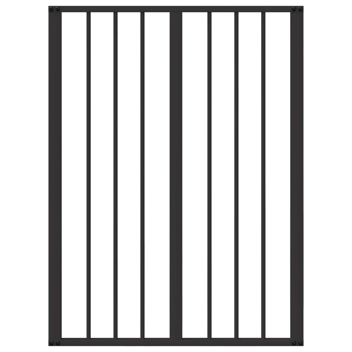 vidaXL Πόρτα Σκύλου 4 τμχ. Μαύρο 60 x 80 cm Επικαλυμμένος Χάλυβας