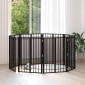vidaXL Πόρτα Σκύλου 8 τμχ. Μαύρο 60 x 80 cm Επικαλυμμένος Χάλυβας
