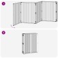 vidaXL Πόρτα Σκύλου 10 τμχ. Μαύρο 60 x 80 cm Επικαλυμμένος Χάλυβας