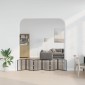vidaXL Πόρτα Σκύλου 6 τμχ. Μαύρο 60 x 60 cm Επικαλυμμένος Χάλυβας