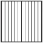 vidaXL Πόρτα Σκύλου 6 τμχ. Μαύρο 60 x 60 cm Επικαλυμμένος Χάλυβας