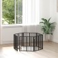 vidaXL Πόρτα Σκύλου 6 τμχ. Μαύρο 60 x 60 cm Επικαλυμμένος Χάλυβας