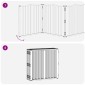 vidaXL Πόρτα Σκύλου 10 τμχ. Μαύρο 60 x 60 cm Επικαλυμμένος Χάλυβας