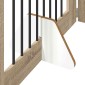 vidaXL Στερεωμένη γυαλιστερή πύλη για σκύλους 6 τμχ. Sonoma Δρυς