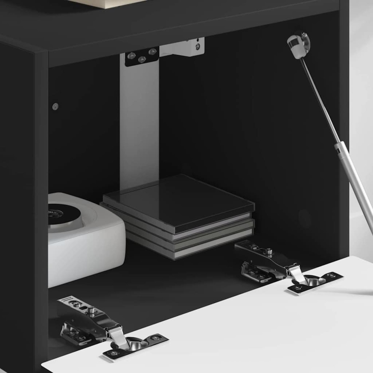 vidaXL Ντουλάπι Τηλεόρασης Τοίχου 39 x 31 x 29,5 εκ Μαύρο