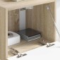 vidaXL Ντουλάπι Τηλεόρασης Τοίχου 39 x 31 x 29,5 εκ Σονόμα