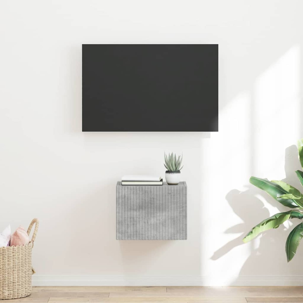 vidaXL Ντουλάπι Τηλεόρασης Τοίχου 39 x 31 x 29,5 εκ Σκυρόδεμα