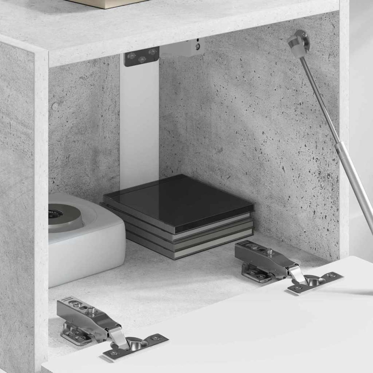 vidaXL Ντουλάπι Τηλεόρασης Τοίχου 39 x 31 x 29,5 εκ Σκυρόδεμα