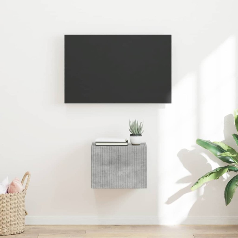 vidaXL Ντουλάπι Τηλεόρασης Τοίχου 39 x 31 x 29,5 εκ Σκυρόδεμα