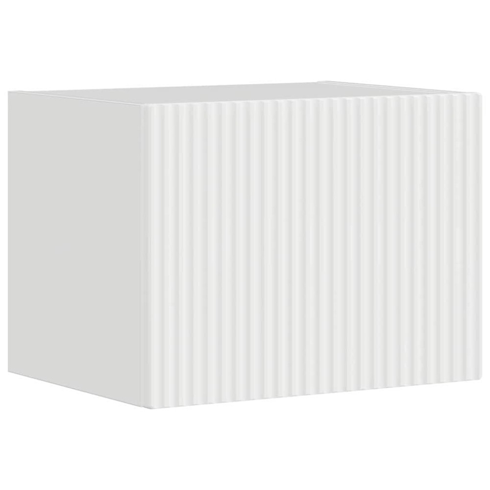 vidaXL Ντουλάπι Τηλεόρασης Τοίχου 39 x 31 x 29,5 εκ Λαμπερό Λευκό