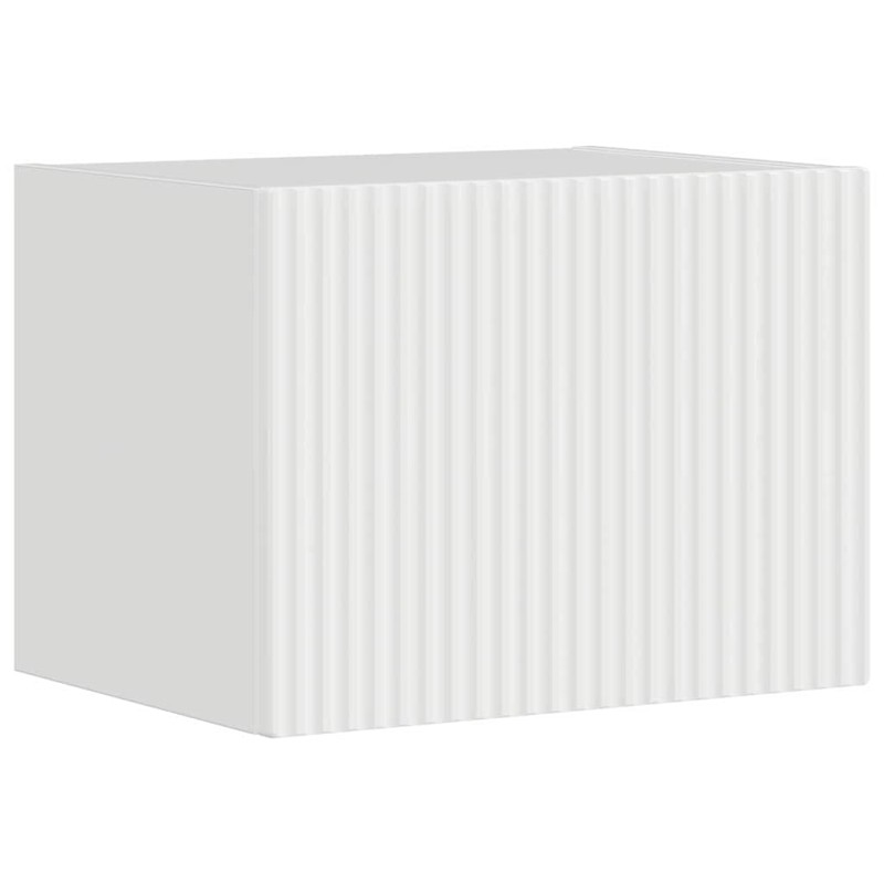 vidaXL Ντουλάπι Τηλεόρασης Τοίχου 39 x 31 x 29,5 εκ Λαμπερό Λευκό
