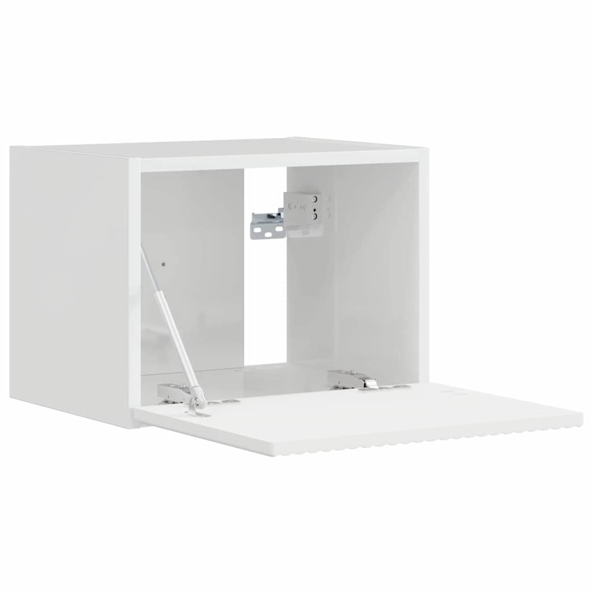 vidaXL Ντουλάπι Τηλεόρασης Τοίχου 39 x 31 x 29,5 εκ Λαμπερό Λευκό