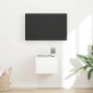 vidaXL Ντουλάπι Τηλεόρασης Τοίχου 39 x 31 x 29,5 εκ Λαμπερό Λευκό