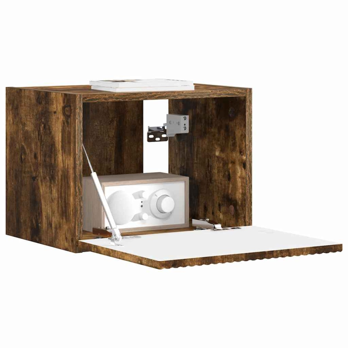 vidaXL Ντουλάπι Τηλεόρασης Τοίχου 39 x 31 x 29,5 εκ Καπνιστό Δρύς