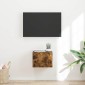 vidaXL Ντουλάπι Τηλεόρασης Τοίχου 39 x 31 x 29,5 εκ Καπνιστό Δρύς