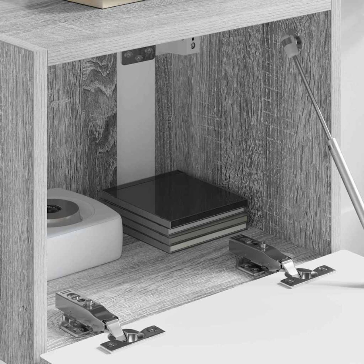vidaXL Ντουλάπι Τηλεόρασης Τοίχου 39 x 31 x 29,5 εκ Γκρίζο Σονομα