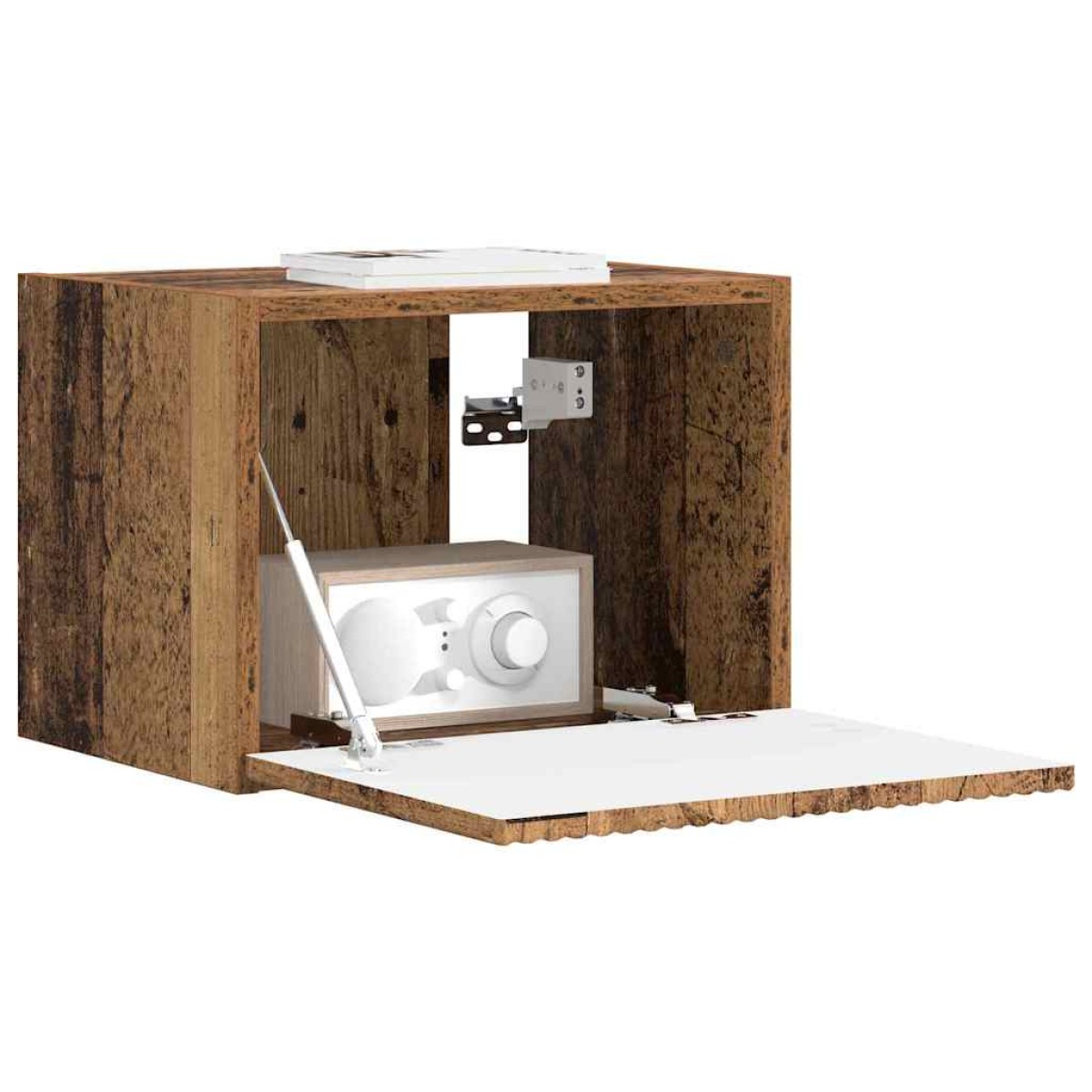 vidaXL Ντουλάπι Τηλεόρασης Τοίχου 39 x 31 x 29,5 εκ Παλιό Ξύλο