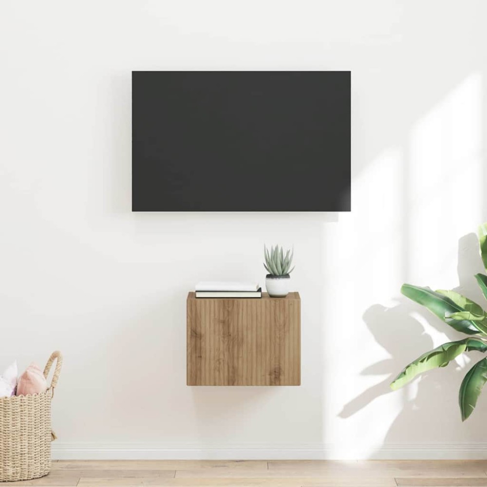 vidaXL Ντουλάπι Τηλεόρασης Τοίχου 39 x 31 x 29,5 εκ Επεξεργασμένο Ξύλο