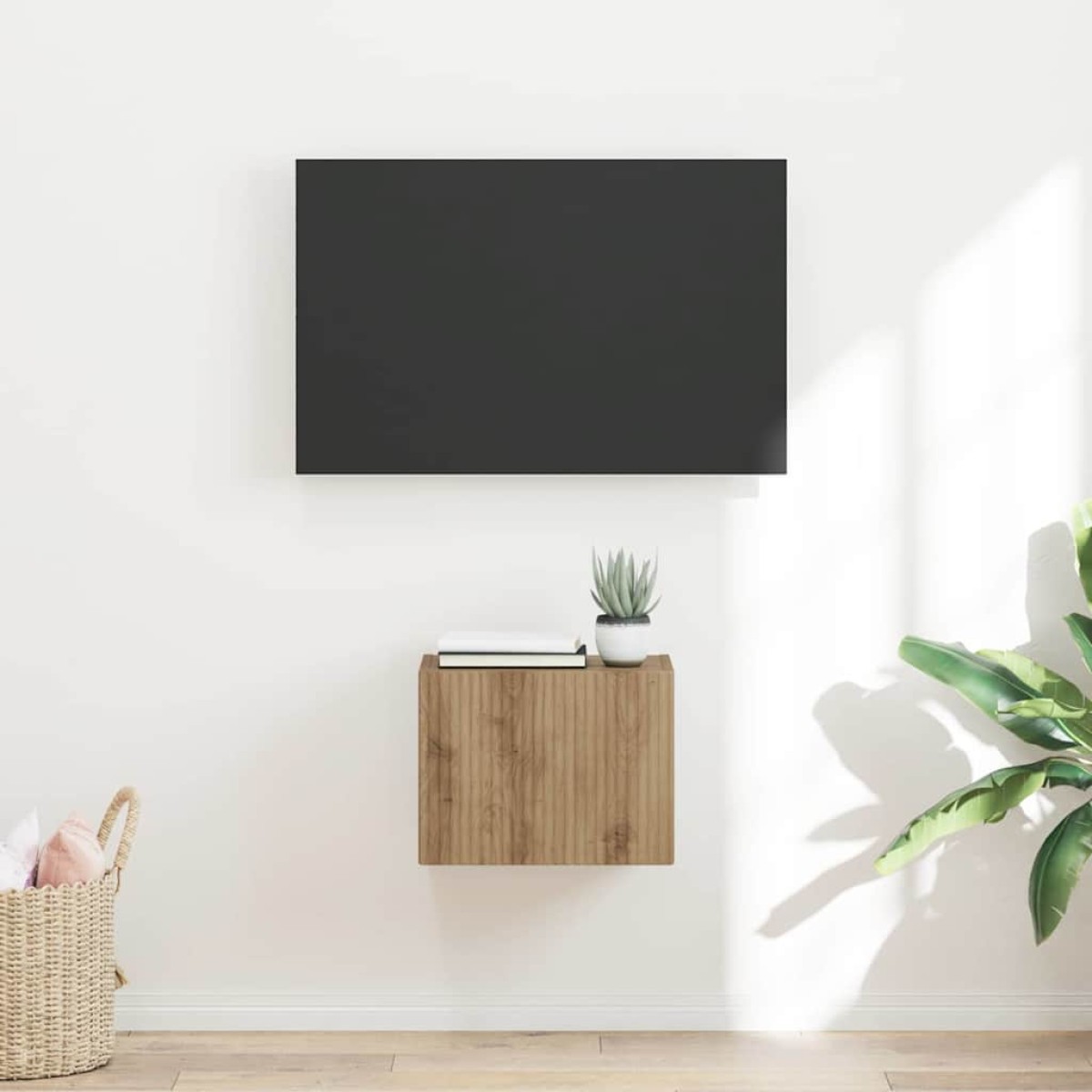 vidaXL Ντουλάπι Τηλεόρασης Τοίχου 39 x 31 x 29,5 εκ Επεξεργασμένο Ξύλο
