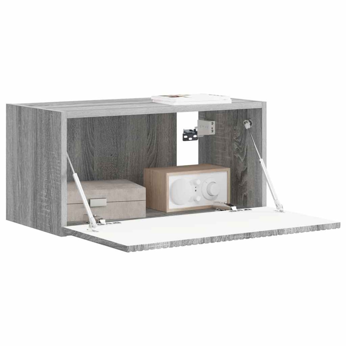 vidaXL Ντουλάπι Τηλεόρασης Τοίχου 60 x 31 x 29,5 εκ Γκρίζο Σονομα