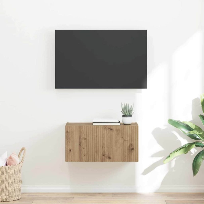 vidaXL Ντουλάπι Τηλεόρασης Τοίχου 60 x 31 x 29,5 εκ Επεξεργασμένο Ξύλο
