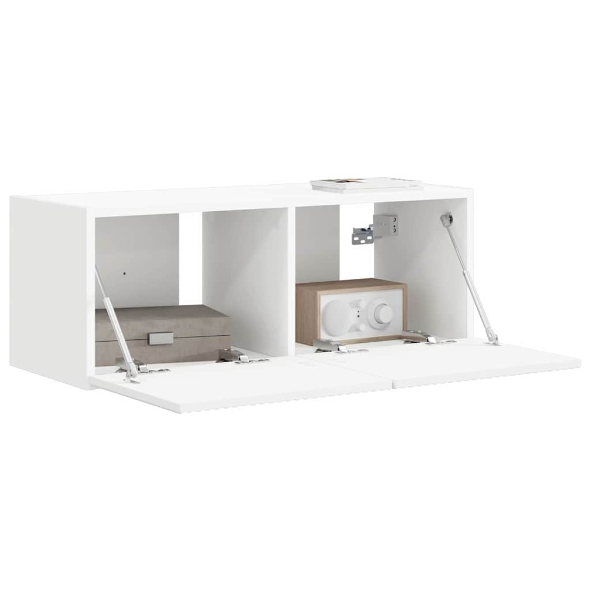 vidaXL Ντουλάπι Τηλεόρασης Τοίχου 78,5 x 31 x 29,5 εκ Λευκό