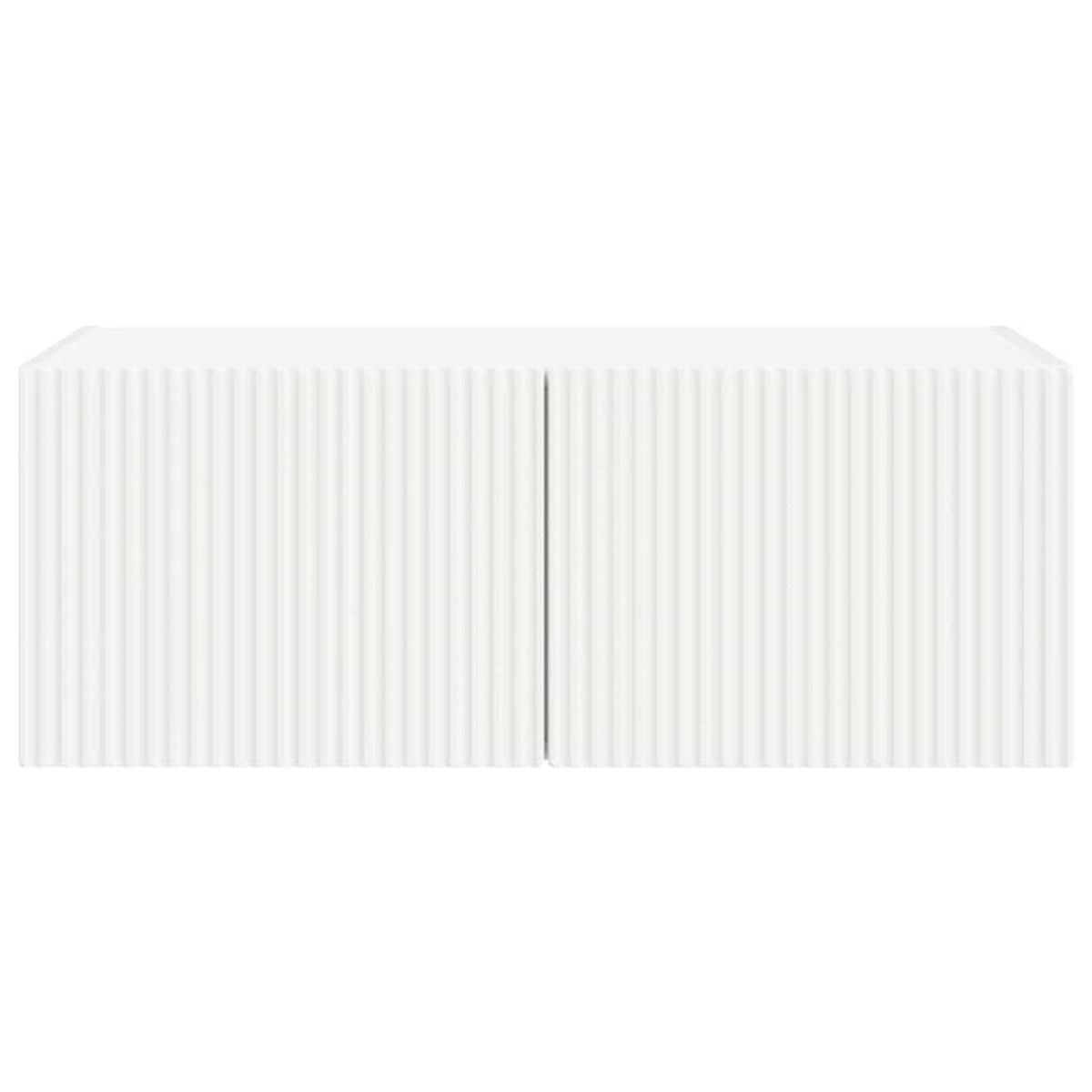 vidaXL Ντουλάπι Τηλεόρασης Τοίχου 78,5 x 31 x 29,5 εκ Λευκό
