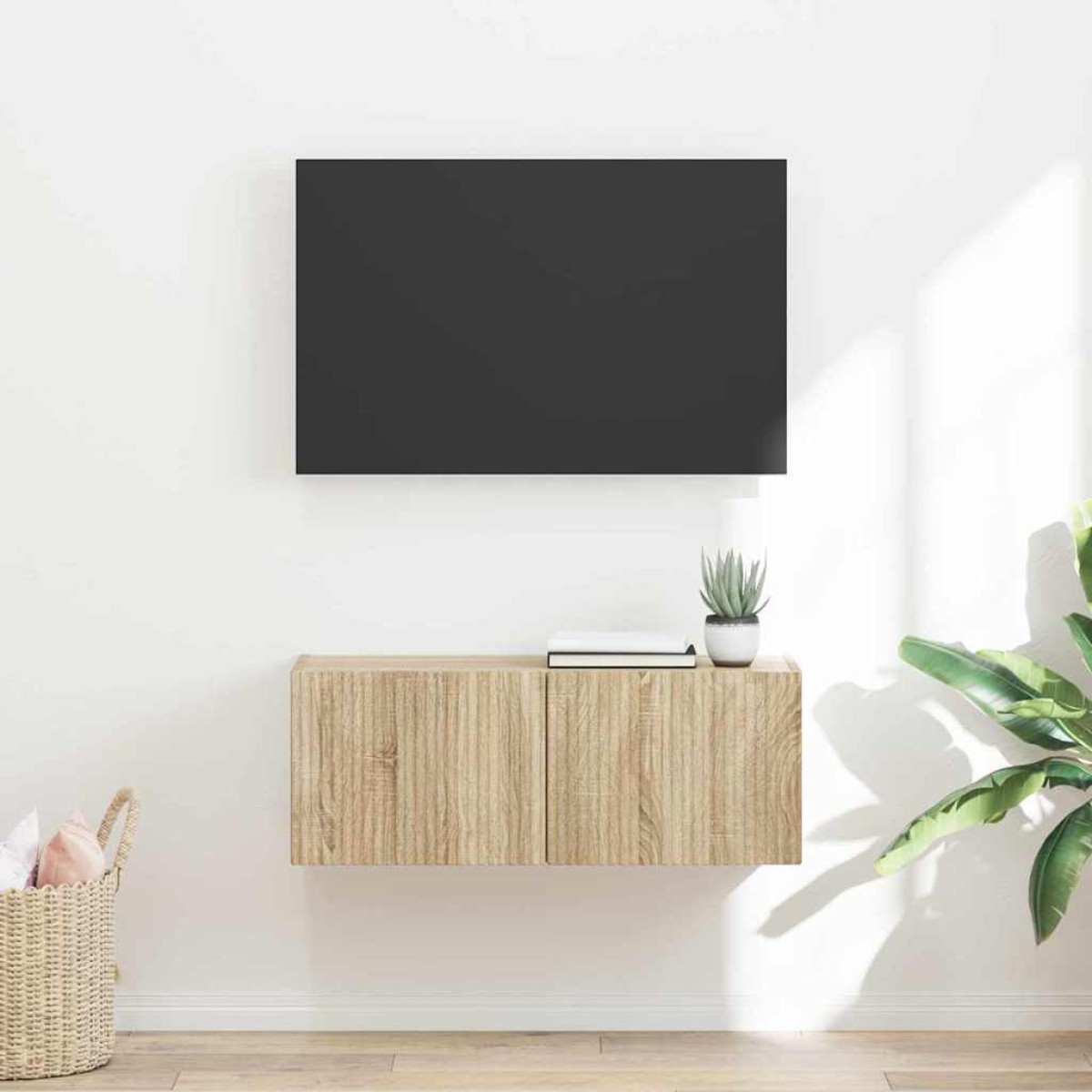 vidaXL Ντουλάπι Τηλεόρασης Τοίχου 78,5 x 31 x 29,5 εκ Σονόμα