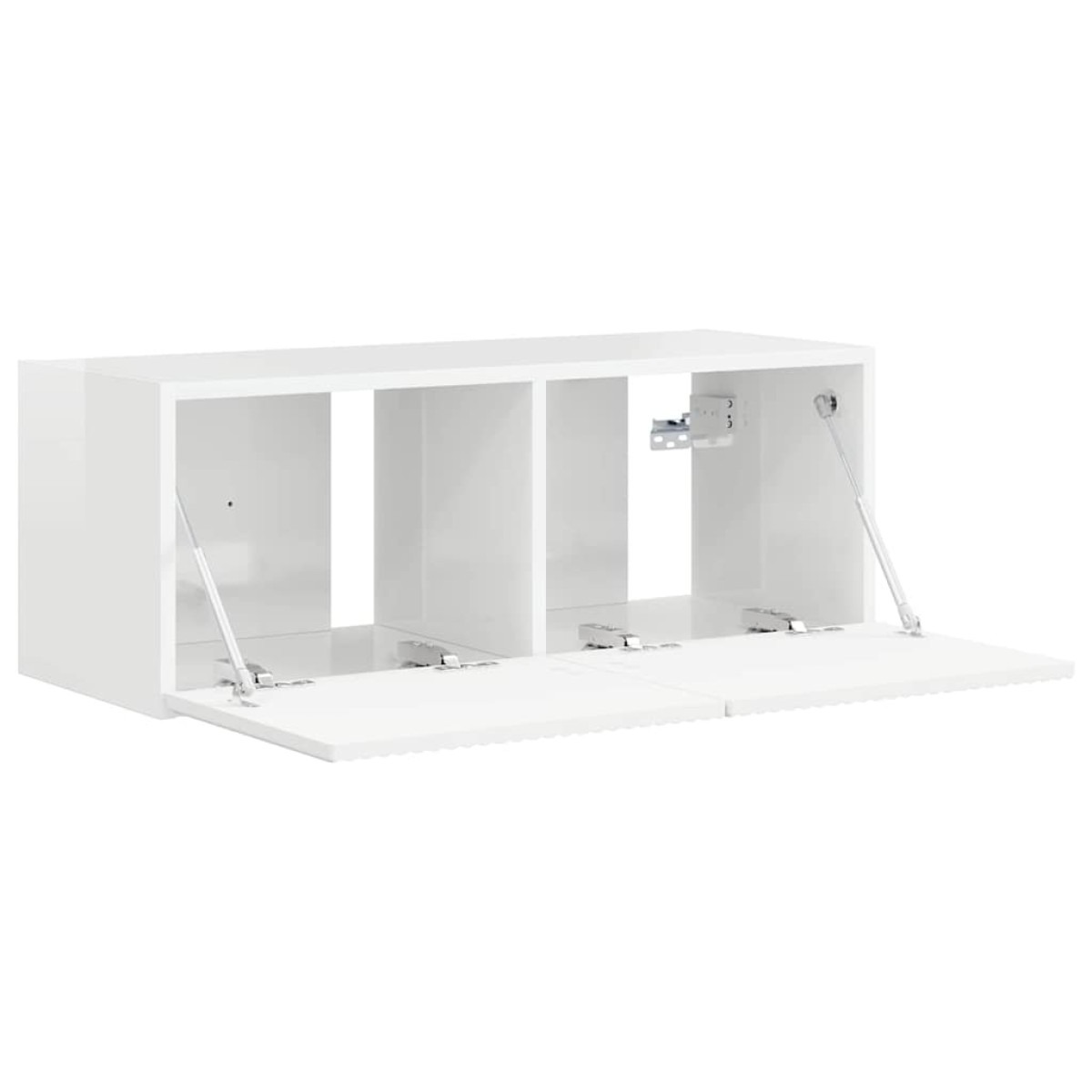 vidaXL Ντουλάπι Τηλεόρασης Τοίχου 78,5 x 31 x 29,5 εκ Λαμπερό Λευκό