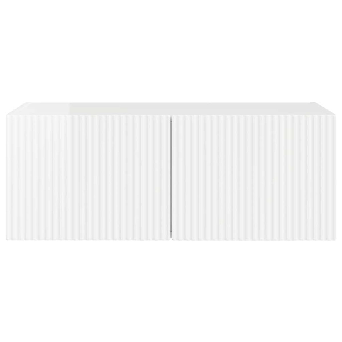 vidaXL Ντουλάπι Τηλεόρασης Τοίχου 78,5 x 31 x 29,5 εκ Λαμπερό Λευκό