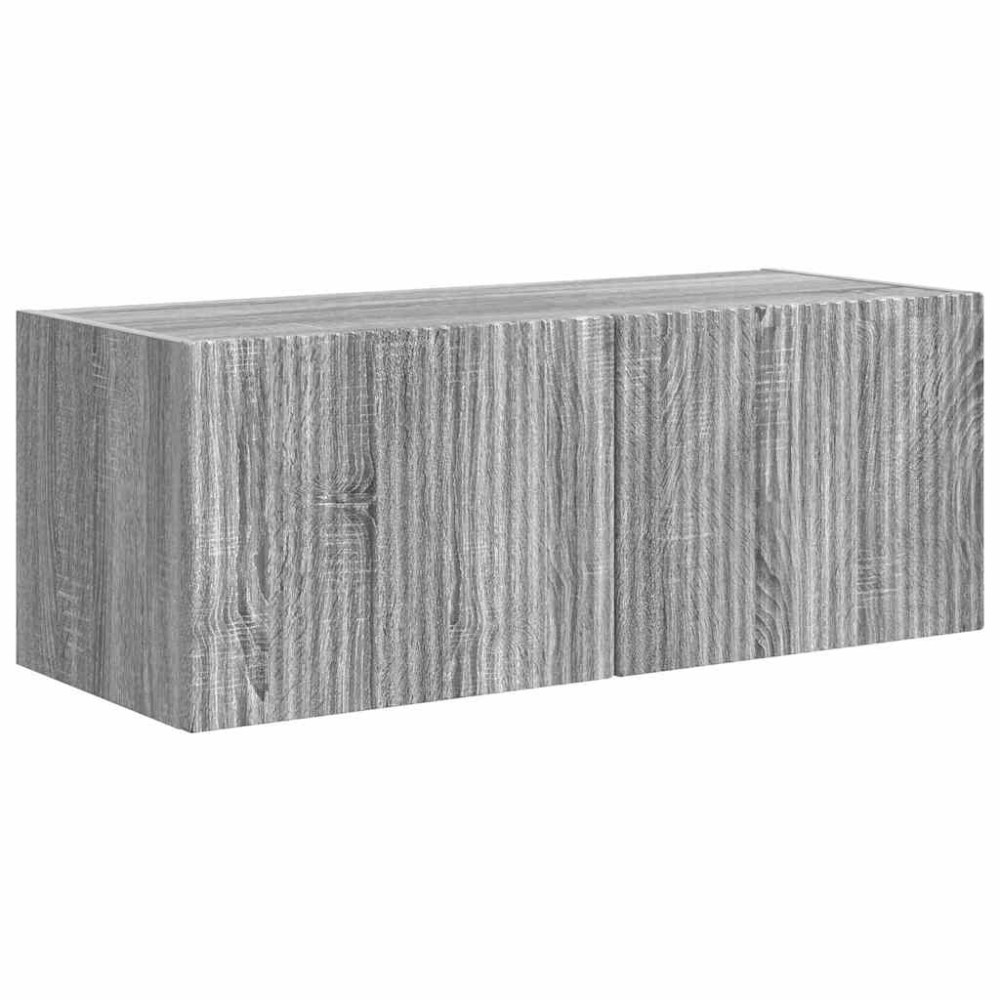 vidaXL Ντουλάπι Τηλεόρασης Τοίχου 78,5 x 31 x 29,5 εκ Γκρίζο Σονομα