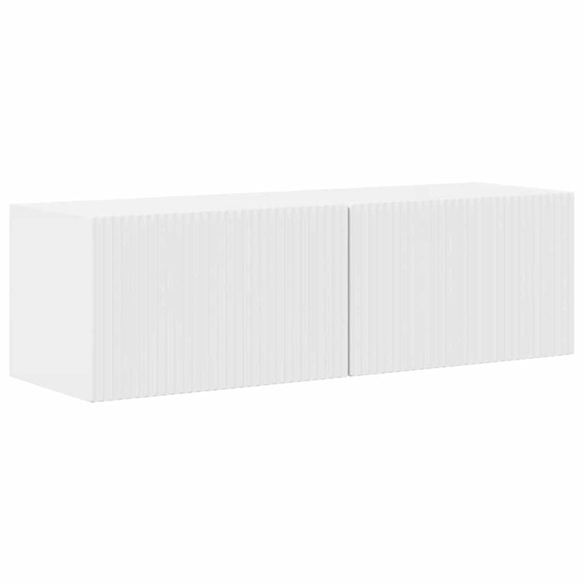 vidaXL Ντουλάπι Τηλεόρασης Τοίχου 98 x 31 x 29,5 εκ Λαμπερό Λευκό