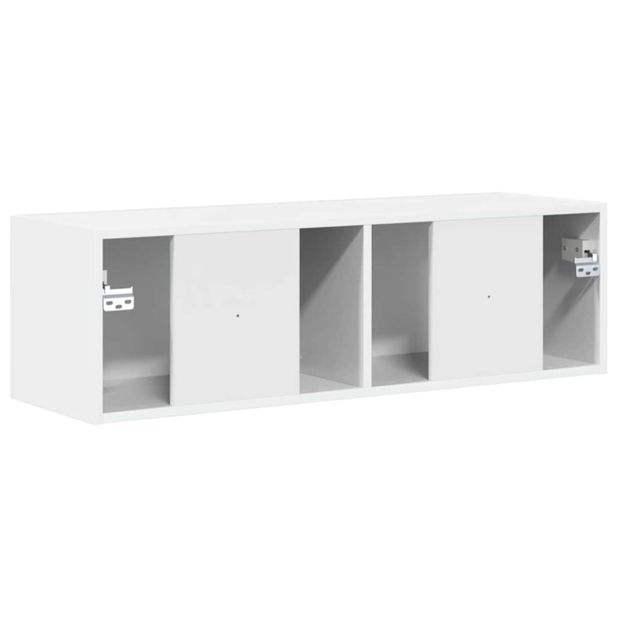 vidaXL Ντουλάπι Τηλεόρασης Τοίχου 98 x 31 x 29,5 εκ Λαμπερό Λευκό