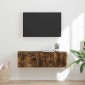 vidaXL Ντουλάπι Τηλεόρασης Τοίχου 98 x 31 x 29,5 εκ Καπνιστό Δρύς