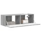 vidaXL Ντουλάπι Τηλεόρασης Τοίχου 98 x 31 x 29,5 εκ Γκρίζο Σονομα
