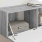 vidaXL Ντουλάπι Τηλεόρασης Τοίχου 98 x 31 x 29,5 εκ Γκρίζο Σονομα