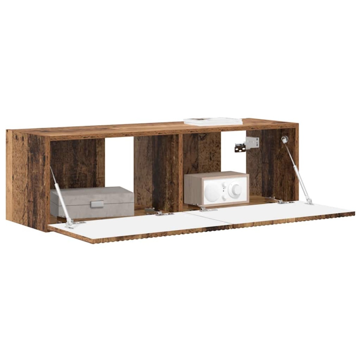 vidaXL Ντουλάπι Τηλεόρασης Τοίχου 98 x 31 x 29,5 εκ Παλιό Ξύλο