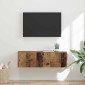 vidaXL Ντουλάπι Τηλεόρασης Τοίχου 98 x 31 x 29,5 εκ Παλιό Ξύλο