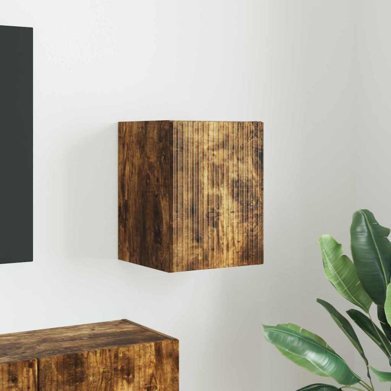 vidaXL Ντουλάπι Τηλεόρασης Τοίχου 30 x 31 x 40 εκ. Καπνιστό Δρύς