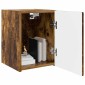 vidaXL Ντουλάπι Τηλεόρασης Τοίχου 2 τμχ. Καπνιστό Δρύς